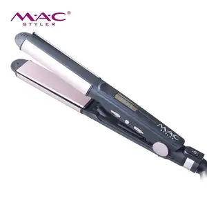 인기있는 전기 머리 Straightener 자동 티타늄 플레이트 레드 전문 플랫 아이언 머리카락 straightener