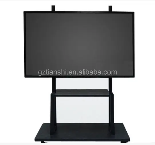 Kaliteli led tv standı için uygun 100 inç/120 inç/200 inç büyük boy lcd tv standı ile tekerlek