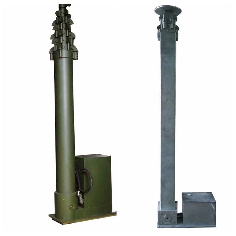 Портативная легкая телескопическая мачта для видеонаблюдения с дистанционным и проводным управлением, 10 м