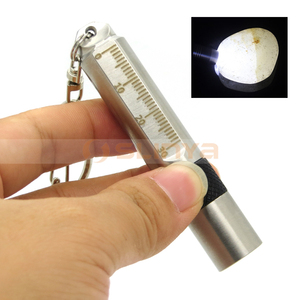 100 Lumens LED Trắng/Vàng Ngọc Ánh Sáng Thử Nghiệm Flashlight Torch