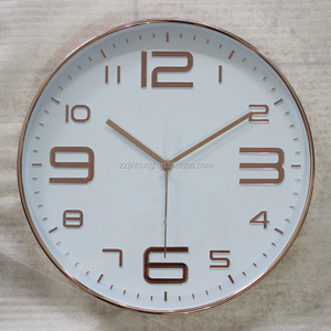 Đồng Hồ Treo Tường Bằng Nhựa Màu Đồng Mạ Vàng Hồng Đồng Hồ Treo Tường Thời Trang - Product Image 1