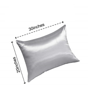 Super Soft und Breathable <span class=keywords><strong>Satin</strong></span> Silk Pillowcase With Hidden Zipper <span class=keywords><strong>Luxury</strong></span> Silky Pillow Case - Product Image 3