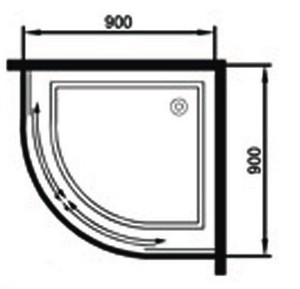 Kabin Pancuran Geser, Papan Warna Perak Stainless Steel Akrilik Gaya Rumah Modular Kamar Mandi Hotel - Product Image 6