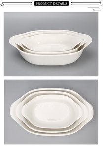 Plateau de service imprimé personnalisé gratin plat en céramique plaque de cuisson avec poignée - Product Image 4