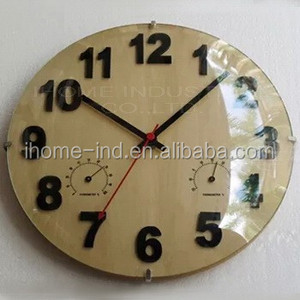 Regalos promocionales filp sobre en forma de pared de vidrio cerradura decorativo reloj de pared - Product Image 4