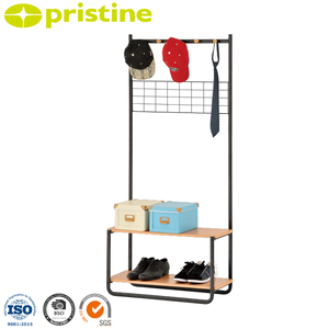 Moderno Industrial Loft Estilo MDF Hierro Lavandería Rack Muebles para el hogar de alta calidad Extensible Venta al por mayor Fabricante de Taiwán - Product Image 3