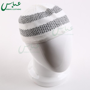 Cappello da Preghiera Musulmano <span class=keywords><strong>Kufi</strong></span> all'Ingrosso - 100% Poliestere Bianco/Colori Misti Taglie S/M/L Marca ABBAS - Product Image 4