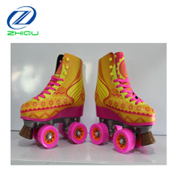 Patins à roulettes les plus populaires, chaussures en PU à quatre roues, patins à roulettes quad pour enfants