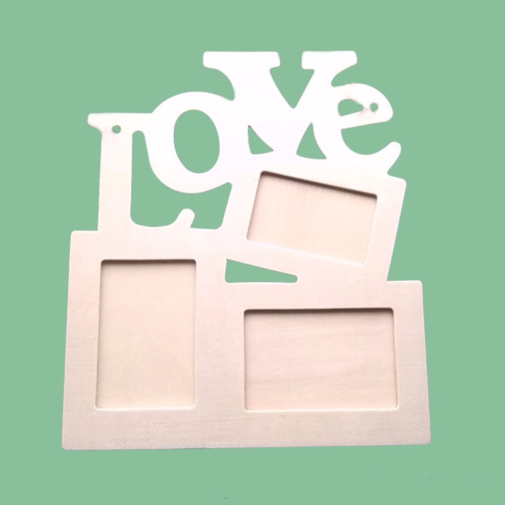 Полые трехслойные деревянные пустые картины Love DIY, картина, фоторамка, домашний декор, любовь, деревянные Семейные рамы, пустая картина, украшение для дома