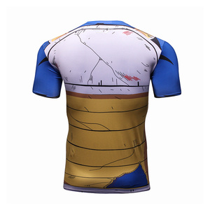 Offre Spéciale Personnalité Chemises <span class=keywords><strong>De</strong></span> Yoga vêtements Hommes <span class=keywords><strong>Vegeta</strong></span> Manches Courtes <span class=keywords><strong>Costume</strong></span> - Product Image 3