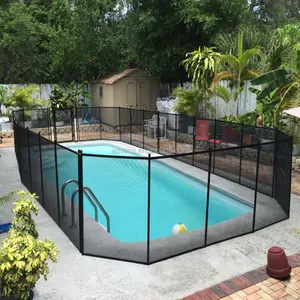 Valla de vinilo temporal invisible barata, barrera de seguridad para niños, cerca de piscina