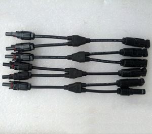 Năng lượng mặt trời quang điện cắm máy làm 3 đường sắt PV IP67 MC4 nối cáp dọc loại máy ép phun nhựa đúc 55t - Product Image 5