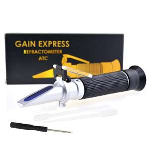 Portátil Medidor Tester ATC 0-100ppt e 1.000-1.070 gravidade específica dupla escala salinidade refratômetro para Seawater Salt - Product Image 1