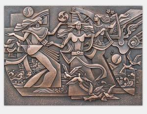 Nghệ Thuật Treo Tường Bằng Kim Loại, Nghệ Thuật Treo Tường Bằng Đồng, Nghệ Thuật Treo Tường Bằng Đồng Rèn - Product Image 2