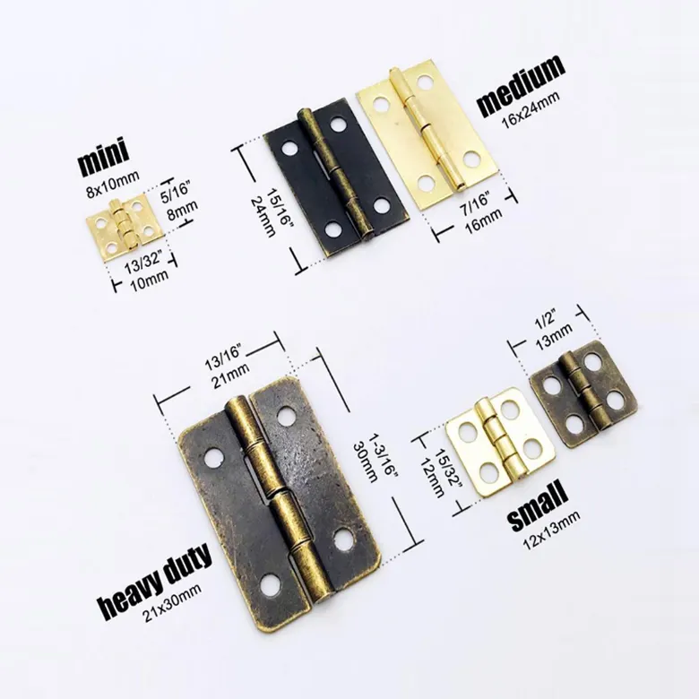 Mini Metal box gold unterstützung Hinge für 1/12 House Miniature Cabinet Furniture Brass Hinge platte VT-16.020