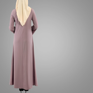 Baju Muslim Wanita Desain <span class=keywords><strong>Abaya</strong></span> Turki <span class=keywords><strong>Modern</strong></span>, Pakaian Ukuran Besar Modis Sederhana untuk Wanita Blush Pink