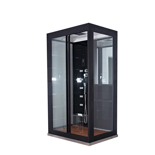 HOME DELUXE steam shower room 5 mm tempered safety shower room glass made by aluminum