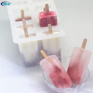 MHC Moule a glace Herramientas de helado Bandeja de cubitos de hielo de silicona Molde de helado de silicona Molde de paleta de silicona - Product Image 6