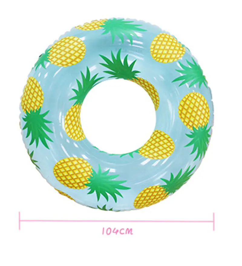 สับปะรด Inflatable แหวนว่ายน้ำสระว่ายน้ำ Float Tube แหวนสำหรับผู้ใหญ่เด็กสระว่ายน้ำฤดูร้อน Beach Party Custom ว่ายน้ำแหวน
