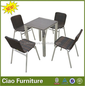 Empilable en rotin à manger table <span class=keywords><strong>d</strong></span>'<span class=keywords><strong>appoint</strong></span> et chaises - Product Image 1