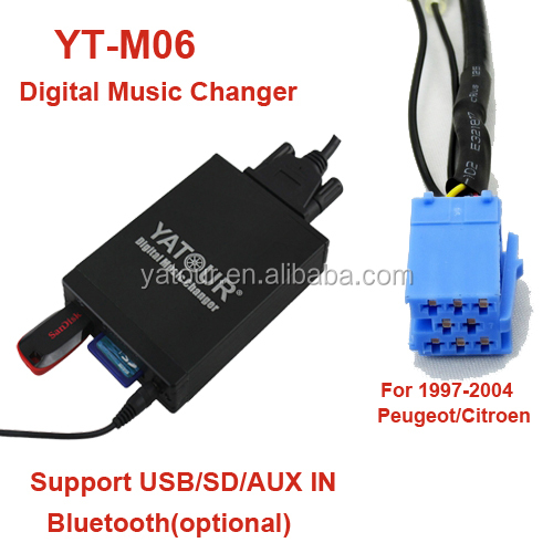 Aux MP3/SD/USB Adapter for Peugeot/Citroen Clarion Radio CD