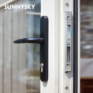 Nouveau design avec butée de <span class=keywords><strong>porte</strong></span> droite en aluminium avec verre battantes <span class=keywords><strong>porte</strong></span> <span class=keywords><strong>sécurité</strong></span> - Product Image 6