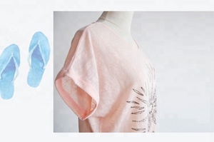 <span class=keywords><strong>2018</strong></span> nueva llegada mujeres impresión túnica Casual vestido de algodón túnica - Product Image 4