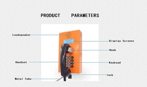 Système <span class=keywords><strong>téléphonique</strong></span> robuste et anti-vandalisme KNZD-05 LS LCD pour les détenus en prison, ligne directe pour les centres de détention - Product Image 4
