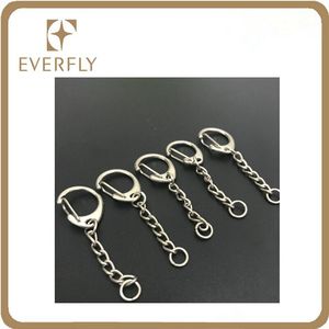 Acero níquel color <span class=keywords><strong>D</strong></span> gancho llavero con anillo extremo - Product Image 5