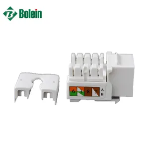 مقبس حجر الزاوية, 90 و 180 درجة إدراج T568A T568B وحدة دون أدوات RJ45 8P8C Cat5e UTP FTP