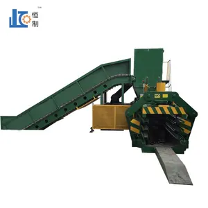 Automatic Horizontal Baler Machine With Conveyor Feeding Automatic Horizontal Hydraulic Baler Press Baling Machine