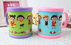 Usine auditée personnalisée 2024 Cartoon Kids Soft PVC 3D Plastic Colors ABS Mugs Cup - Product Image 2
