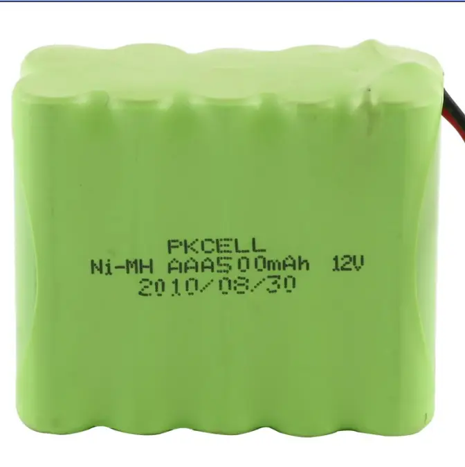 PKCELL NI-MH AAA 500mAh 12V 충전식 배터리 팩