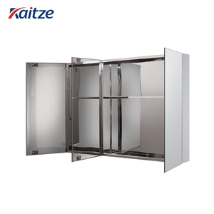 <span class=keywords><strong>Armoire</strong></span> de rangement <span class=keywords><strong>à</strong></span> trois <span class=keywords><strong>portes</strong></span> pour salle de bain, <span class=keywords><strong>armoire</strong></span> <span class=keywords><strong>à</strong></span> miroir intelligente en acier inoxydable pour médicaments - Product Image 4
