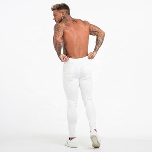 Nuovo stile urbano personalizzato all'ingrosso Slim <span class=keywords><strong>Jeans</strong></span> <span class=keywords><strong>bianchi</strong></span> strappati di alta qualità per <span class=keywords><strong>uomo</strong></span> - Product Image 6