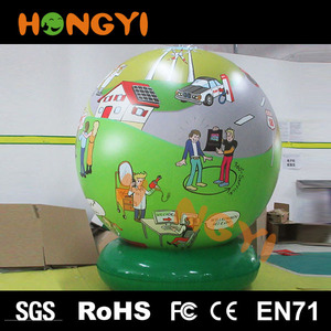 Inflable Popular dibujos animados niños creativos juguetes inflables bola elástica con iluminación LED - Product Image 1