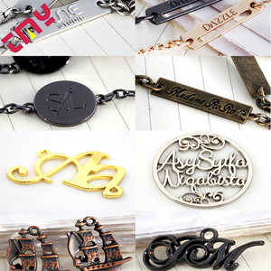 <span class=keywords><strong>Plaque</strong></span> métallique souvenir personnalisée avec logo imprimé, en laiton, style nautique européen, pour sacs à main et lettres <span class=keywords><strong>de</strong></span> vêtements - Product Image 6