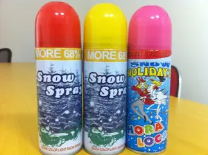 Factory OEM Allowed Colored Snow Spray Winter Harmless Aerosol Christmas Frost Spray For Christmas Holiday Windows