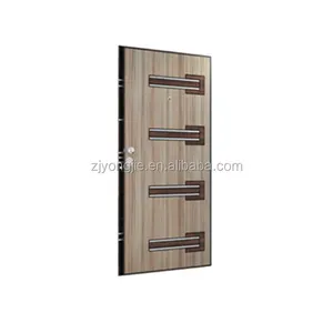 Trung Quốc Bán Buôn Thổ Nhĩ Kỳ Phong Cách Bọc Thép Hội Đồng Quản Trị MDF + Gỗ Rắn Veneer Cửa Thép