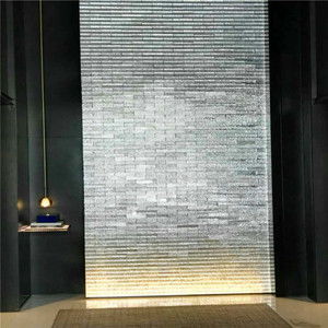 50*50*200Mm Sóng Bong Bóng Màu Trắng Tinh Thể Thủy Tinh Gạch Thủy Tinh Khối Cho Bảng Sử Dụng - Product Image 4