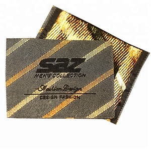 De alta calidad de las etiquetas Custom Damasco bordado tejido colchón etiqueta - Product Image 2