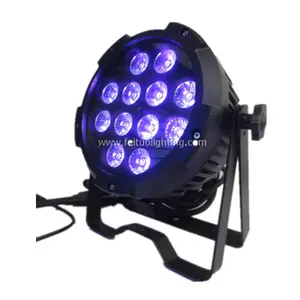 Outdoor Flat LED Par Can 12*18W RGBAW+UV 6in1 Color IP65 Waterproof LED Par Light