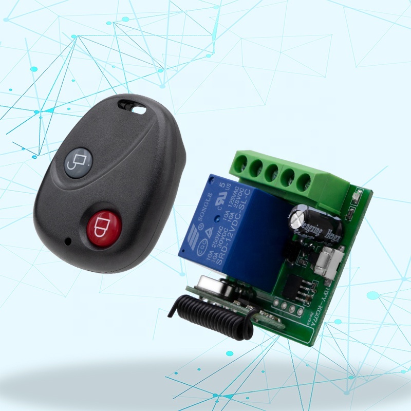 Factory HFY universal remote control with learning function 12V rc transmitter and receiver