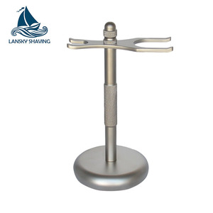Kleur Klassieke Metalen Scheren Safety <span class=keywords><strong>Razor</strong></span> Stand Voor Scheerkwast En Scheermes - Product Image 3