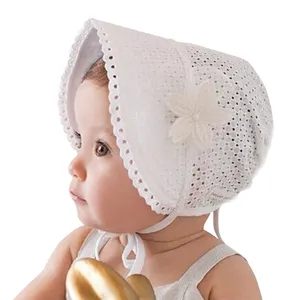 יפה רך נסיכת כובע תינוקת בימס כובע שמש כובעי יילוד