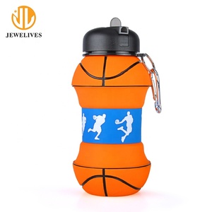Borraccia pieghevole in Silicone senza BPA con coperchio in plastica materiale PP pieghevole e facile da trasportare per sport e campeggio - Product Image 2