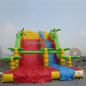 Colorful Jungle Theme Children Bouncy Land Slide Giant Inflatable Slide - Product Image 3