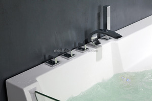 Contemporain 2 <span class=keywords><strong>personne</strong></span> secteur forme coin sir jet spa baignoires pour vente avec verre clair - Product Image 2