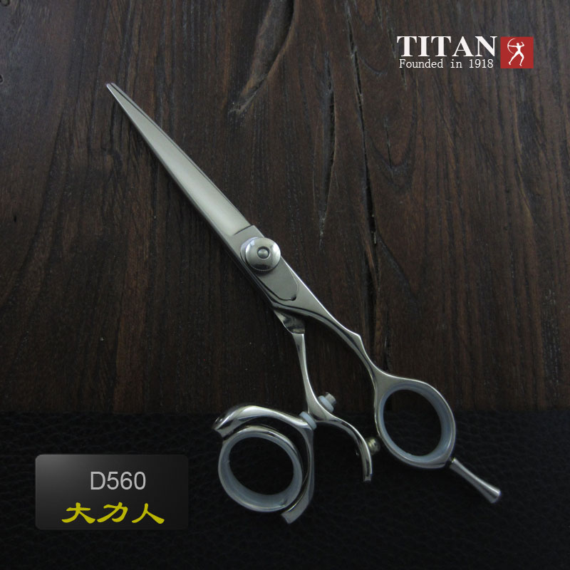 Титановые SUS440C высококачественные поворотные ручные ножницы для волос поворотные ножницы для волос салонная углеродистая сталь 59-61HRC прямые 50 шт. острые Oem