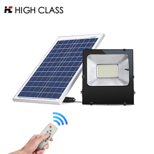 High efficiency anti glare ip65 outdoor 20w 30w 50w 100 watt backyard led solar floodlight